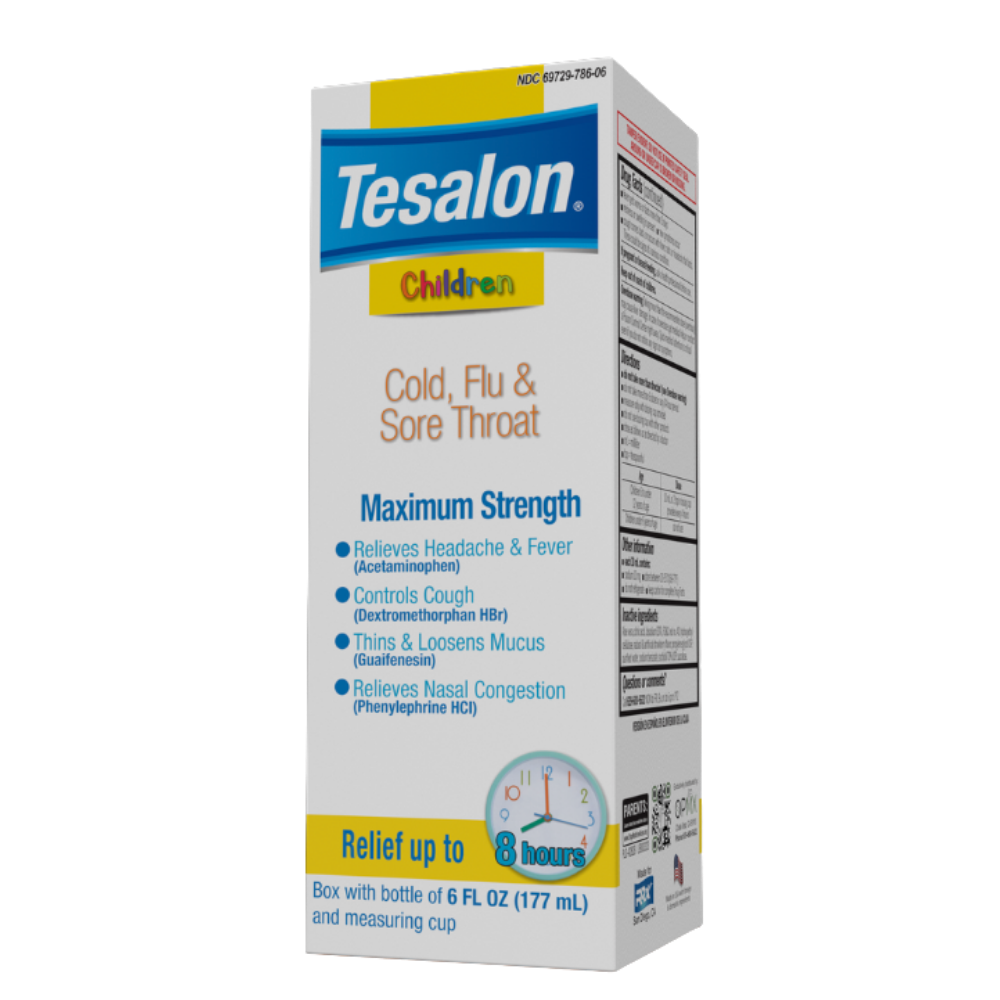 Tesalon Children Cold, Flu & Sore Throat syrup